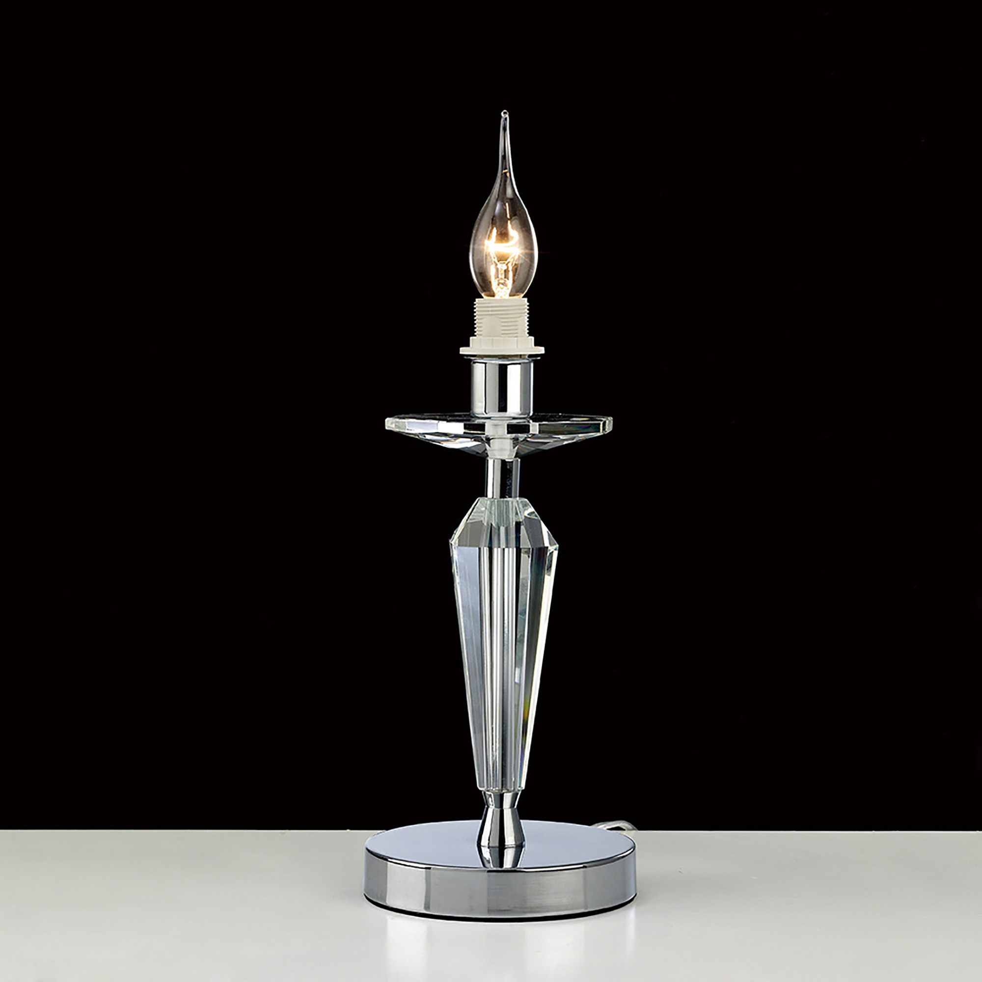 IL30599  Renzo Crystal 31cm 1 Light Table Lamp